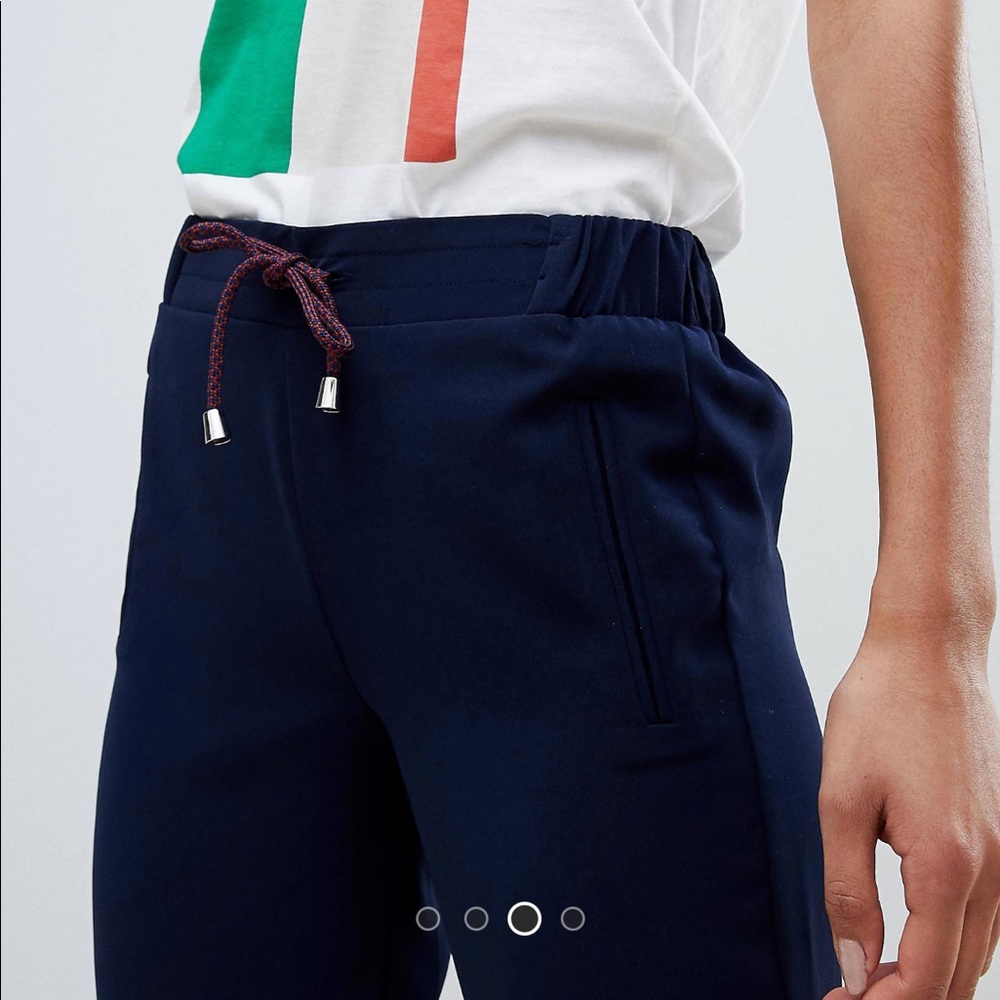 Navy Drawstring Pant - Picture 2 of 3